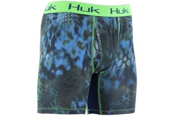 Image of HUK Performance Fishing Kryptek Mens Performance BXR Jock Shorts, Kryptek Neptune, H5000008NEPS