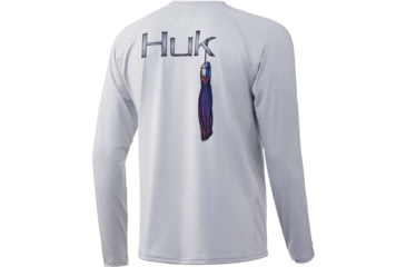 Image of HUK Performance Fishing Marlin Lure Pursuit Graphic T-Shirt - Mens, Glacier, Medium, H1200241-051-M