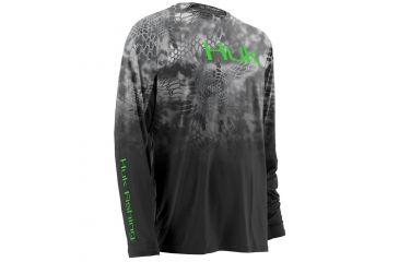 Image of HUK Performance Fishing Men's Kryptek Fade Icon Long Sleeve Shirt, Kryptek Raid, Medium H1200114-080-M