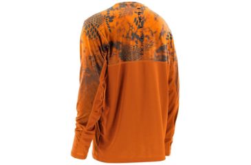 Image of HUK Performance Fishing Men's Kryptek Fade Icon Long Sleeve Shirt, Kryptek Inferno, Large H1200114-870-L
