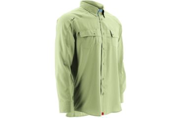 Image of HUK Performance Fishing Men's Next Level Long Sleeve Shirt, Key Lime, 3XL H1500029-336-XXXL