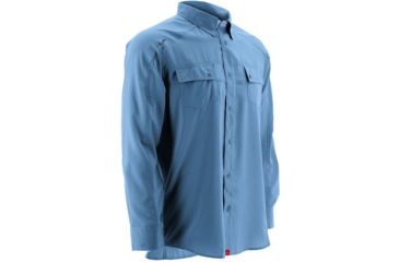 Image of HUK Performance Fishing Men's Next Level Long Sleeve Shirt, Carolina Blue, 3XL H1500029-420-XXXL