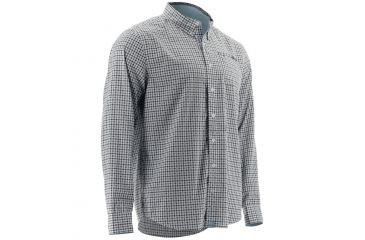 Image of HUK Performance Fishing Men's Santiago Long Sleeve Shirt, Navy, 3XL H1500031-410-XXXL