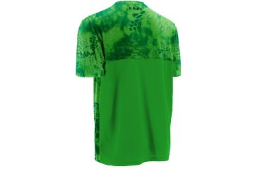 Image of HUK Performance Fishing Mens Kryptek LoPro Icon Short Sleeve Shirt, Kryptek Neon Green