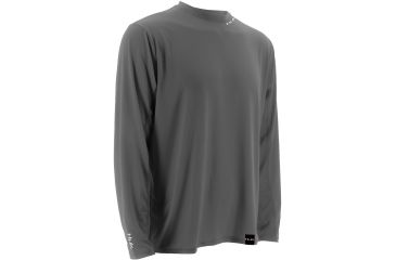 Image of HUK Performance Fishing Mens LoPro Icon Long Sleeve Shirt, Cool Charcoal Grey, H1200070CGYS