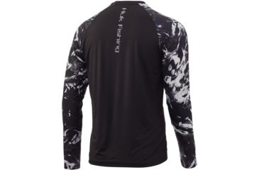 Image of HUK Performance Fishing Mossy Oak Double Header Long Sleeve Graphic T-Shirt - Mens, Mossy Oak Hydro Blackwater, Large, H1200229-078-L