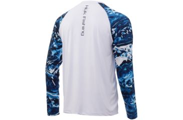 Image of HUK Performance Fishing Mossy Oak Double Header Long Sleeve Graphic T-Shirt - Mens, Mossy Oak Hydro Sailfish, Small, H1200229-488-S