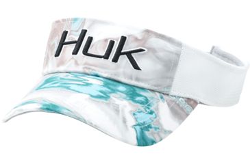 Image of HUK Performance Fishing Mossy Oak Hydro Visor Cap - Mens, Mossy Oak Hydro Shallows, One Size, H3000215-928-1