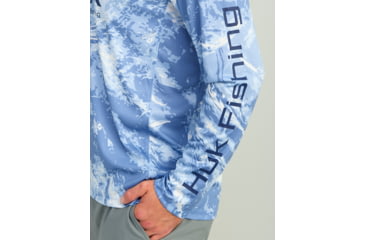 Image of HUK Performance Fishing Mossy Oak Pursuit Performance Hoodie - Mens, Moe Sw Spndrift, Small, H1200611-945-S