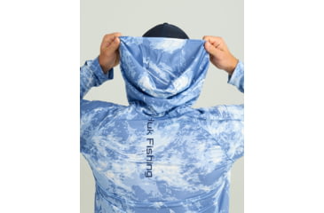 Image of HUK Performance Fishing Mossy Oak Pursuit Performance Hoodie - Mens, Moe Sw Spndrift, Small, H1200611-945-S