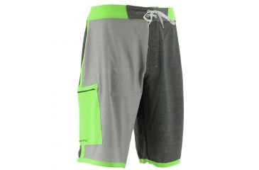 Image of HUK Performance Fishing Piped Mens Heather Boardshorts, Dark Grey, 32, H2000029DGY32