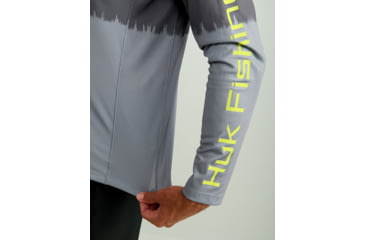 Image of HUK Performance Fishing Pursuit Graphic Hoodie - Mens, Volcanic Ash, 3XL, H1200632-013-XXXL