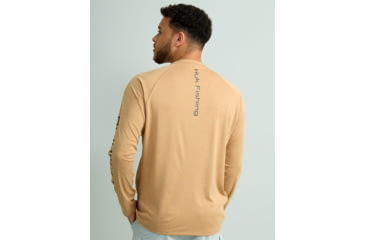 Image of HUK Performance Fishing Pursuit Heather Long Sleeve Shirt - Mens, Sand Piper Hthr, Large, H1200485-219-L