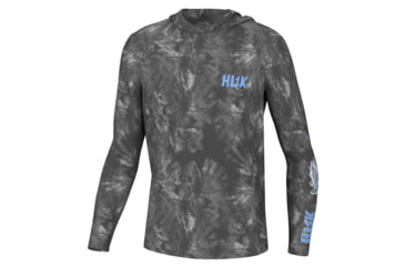 Image of HUK Performance Fishing Pursuit Hoodie Fish Line - Youth, Volcanic Ash, YS, H7120104-013-YS