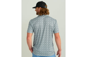 Image of HUK Performance Fishing Pursuit Printed Polo - Mens, Harbor Mist, Small, H1200634-034-S