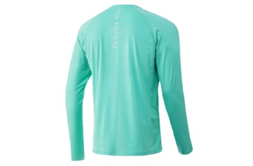 Image of HUK Performance Fishing Pursuit Vented Long Sleeve - Mens, Electric Green, 2XL, H1200150-313-XXL