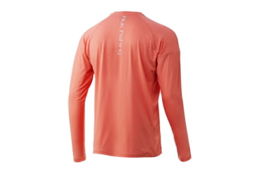 Image of HUK Performance Fishing Pursuit Vented Long Sleeve - Mens, Fusion Coral, Medium, H1200150-634-M