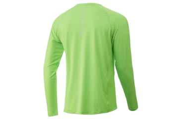 Image of HUK Performance Fishing Pursuit Vented Long Sleeve - Mens, Neon Green, Extra Large, H1200150-321-XL