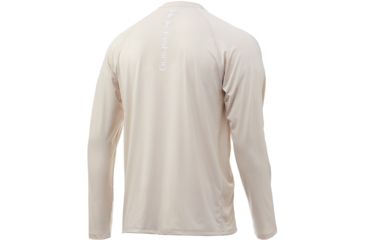 Image of HUK Performance Fishing Pursuit Vented Long Sleeve Tee - Mens, Bone, 2XL, H1200150-102-XXL