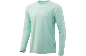 Image of HUK Performance Fishing Pursuit Vented Long Sleeve Tee - Mens, Lichen, 2XL, H1200150-333-XXL