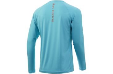 Image of HUK Performance Fishing Pursuit Vented Long Sleeve Tee - Mens, Scuba Blue, 2XL, H1200150-432-XXL