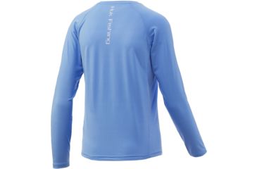 Image of HUK Performance Fishing Pursuit Vented Long Sleeve Tee - Youth, Carolina Blue, Medium, H7120016-420-YM