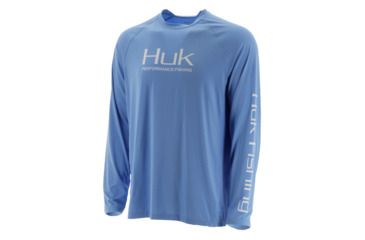 Image of HUK Performance Fishing Pursuit Vented LS Tops, Long Sleeve - Mens, Carolina Blue, Extra Large, H1200150-420-XL