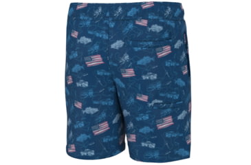 Image of HUK Performance Fishing Pursuit Volley Fish And Flags Shorts - Youth, Set Sail, YS, H7200012-489-YS