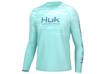 Image of HUK Performance Fishing Quiet Waters Pursuit Crew - Mens, Eggsheel Blue, 3XL, H1200612-494-XXXL
