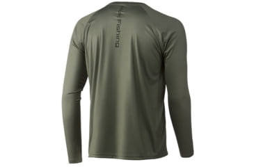 Image of HUK Performance Fishing Reflection Pursuit Long-Sleeve Shirt - Men's, 2XL, Moss, H1200462-316-XXL