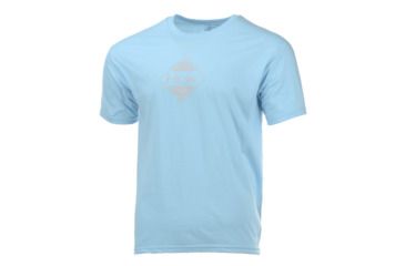 Image of HUK Performance Fishing Ripple Tops, Short Sleeve - Mens, Tahiti Blue Heather, 2XL, H1000185-435-XXL