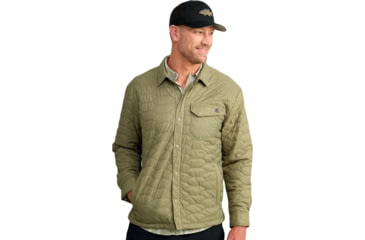 Image of HUK Performance Fishing Scale Shacket -Mens, Overland Trek, Medium, H4000152-319-M