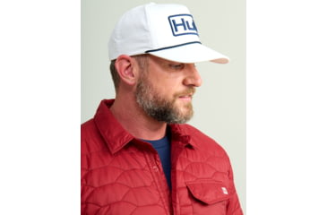 Image of HUK Performance Fishing Scale Shacket -Mens, Scarlet Blaze, Small, H4000152-621-S