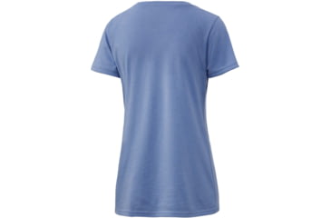 Image of HUK Performance Fishing Script V-Neck Tee - Womens, Carolina Blue Heather, Large, H6100039-425-L