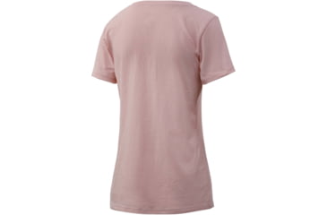 Image of HUK Performance Fishing Script V-Neck Tee - Womens, Seashell Pink, Extra Small, H6100039-682-XS