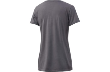 Image of HUK Performance Fishing Script V-Neck Tee - Womens, Sharkskin Heather, Medium, H6100039-022-M