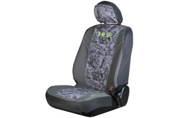 Image of HUK Performance Fishing Seat Cover Low Back, Gray/Green, C000112100199