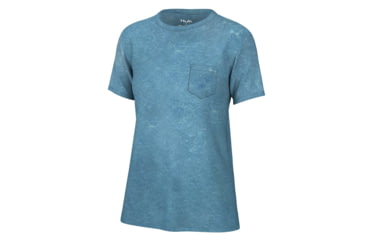 Image of HUK Performance Fishing SS Mineral Wash Tee - Womens, Quiet Harbor, XL, H6100090-445-XL