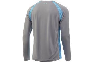 Image of HUK Performance Fishing Strike Solid Long Sleeve Tee - Mens, Grey, Small, H1200197-020-S