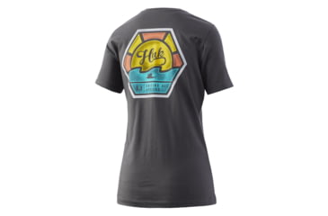 Image of HUK Performance Fishing Sun Hex Crew - Womens, Iron Heather, Small, H6100056-014-S