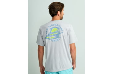Image of HUK Performance Fishing Sunset Chop Tee - Mens, Harbor Mist, Small, H1000515-034-S