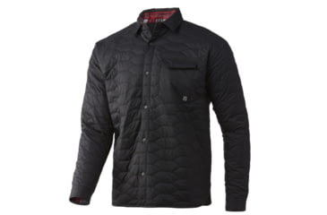 Image of HUK Performance Fishing Tarpon Quilt Shacket - Men's, 2XL, Volcanic Ash, H4000117-013-XXL