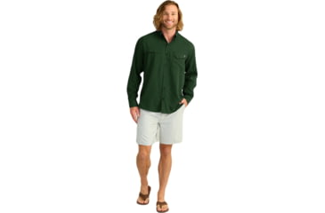 Image of HUK Performance Fishing Tide Point Long Sleeve Shirt - Mens, Cypress Landing, 2XL, H1500172-377-XXL