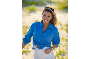 Image of HUK Performance Fishing Tide Point Shirt - Womens, Quiet Harbor, Small, H6150006-445-S