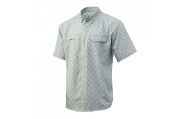 Image of HUK Performance Fishing Tide Point Short Sleeve Shirt - Mens, Large, Plein Air, H1500070-451-L
