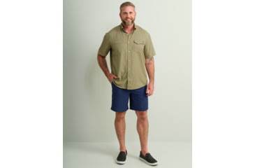 Image of HUK Performance Fishing Tide Point Short Sleeve Shirt - Mens, Overland Trek, Medium, H1500171-319-M