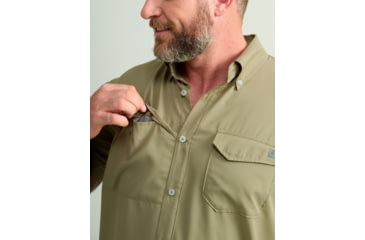 Image of HUK Performance Fishing Tide Point Short Sleeve Shirt - Mens, Overland Trek, Medium, H1500171-319-M
