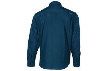 Image of HUK Performance Fishing Tide Point Woven Solid LS Tops, Long Sleeve - Men's, Dark Blue, Small, H1500042-401-S