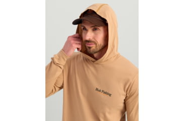 Image of HUK Performance Fishing Trout Wrangle Hoodie Tee - Mens, Marl, Extra Large, H1000581-201-XL