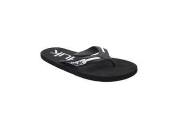 Image of HUK Performance Fishing W Flipster Sandals, Flip Flops - Womens, Black/White, 10, H8633100-001-10
